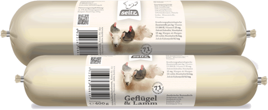 Lamm und Geflügelwurst 400g